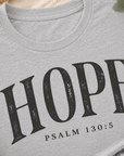 The Hope Tee – Psalm 130:5 | Grace & Growth Collection