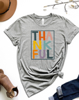 Thankful Multicolor Graphic Tee by Self Love Overflow