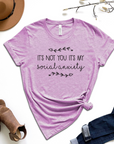 It's Not You It's My Social Anxiety Graphic Tee by Self Love Overflow