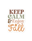 Keep Calm & Enjoy Fall Sticker