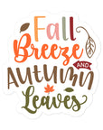 Fall Breeze and Autumn Leaves Sticker