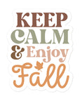Keep Calm & Enjoy Fall Sticker