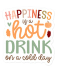 Happiness On A Cold Day Sticker