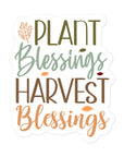 Plant Blessings Harvest Blessings Sticker