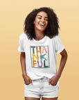 Thankful Multicolor Graphic Tee by Self Love Overflow