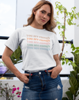 You Are Enough Multicolor Graphic Tee by Self Love Overflow