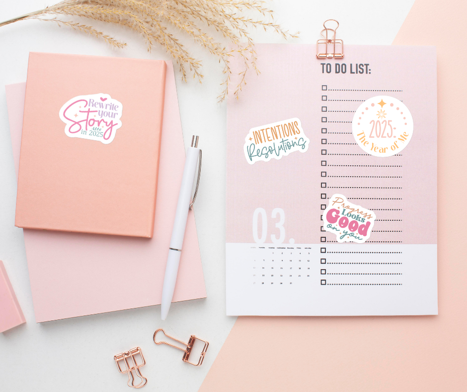 2025 New Year Stickers