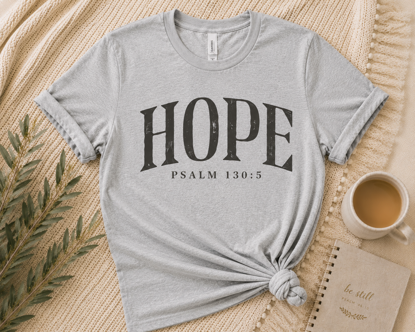 The Hope Tee – Psalm 130:5 | Grace &amp; Growth Collection