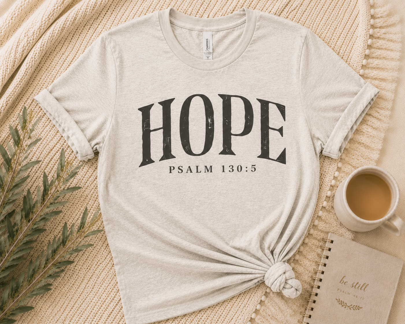 The Hope Tee – Psalm 130:5 | Grace &amp; Growth Collection