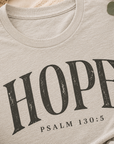 The Hope Tee – Psalm 130:5 | Grace & Growth Collection
