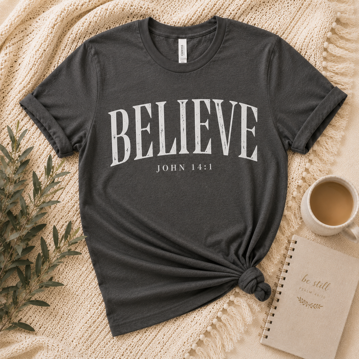 The Believe Tee – John 14:1 | Grace &amp; Growth Collection