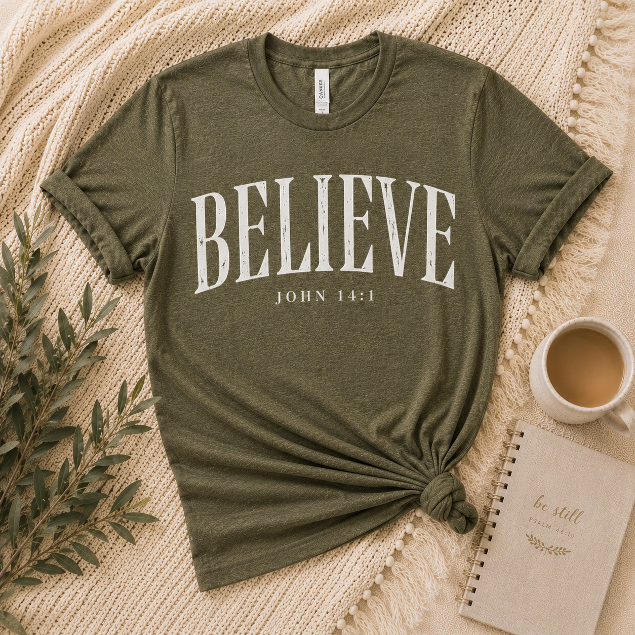 The Believe Tee – John 14:1 | Grace &amp; Growth Collection