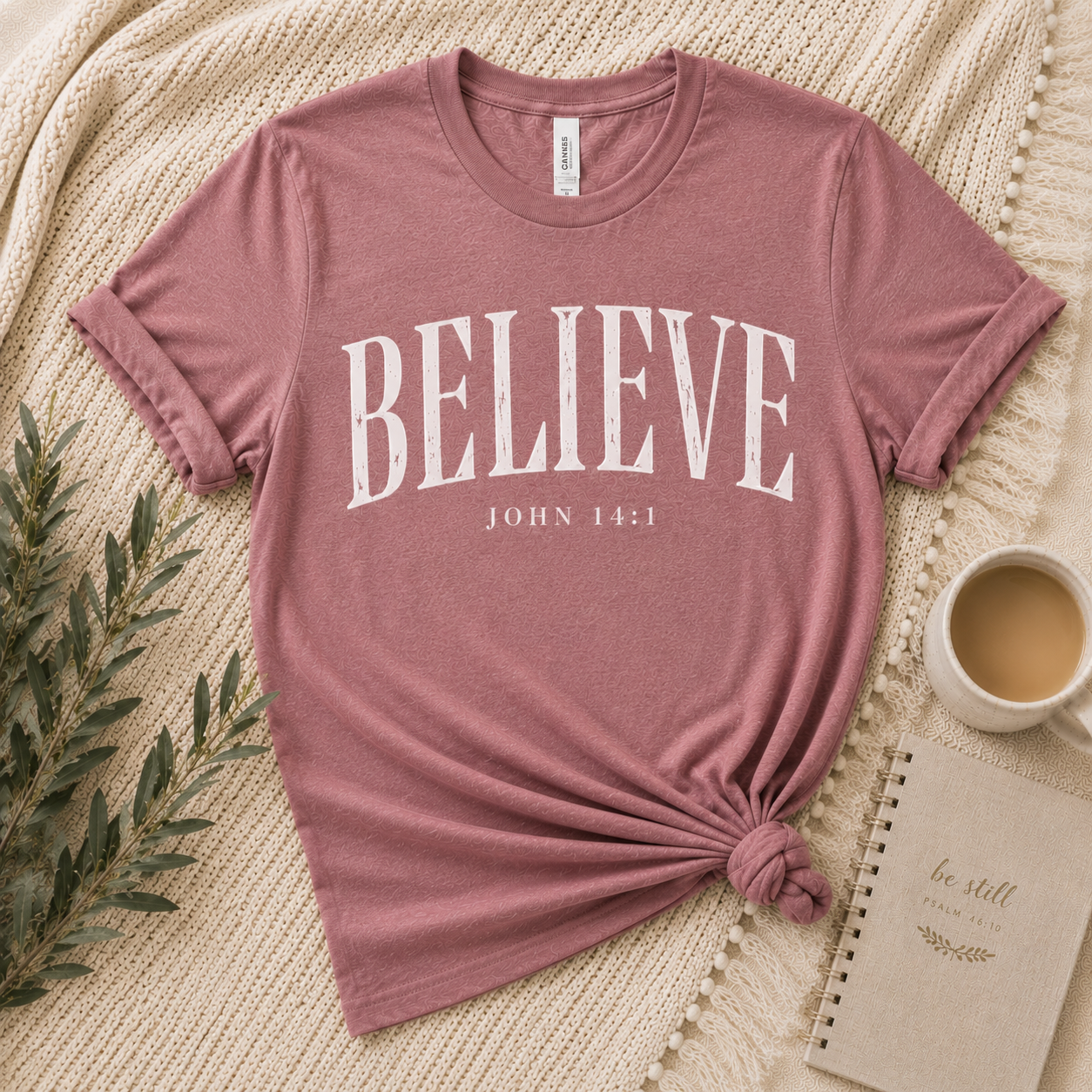 The Believe Tee – John 14:1 | Grace &amp; Growth Collection