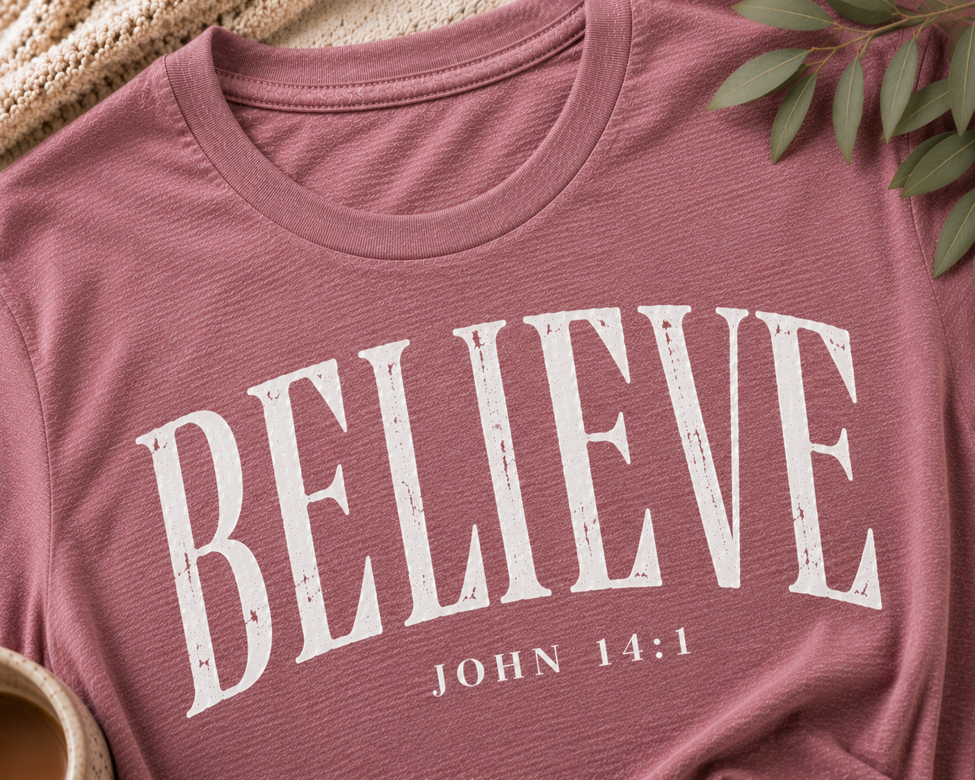 The Believe Tee – John 14:1 | Grace &amp; Growth Collection