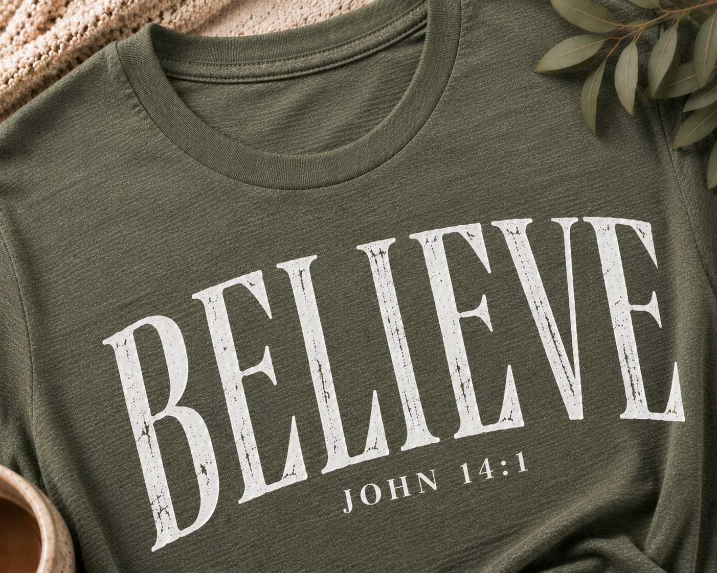 The Believe Tee – John 14:1 | Grace &amp; Growth Collection