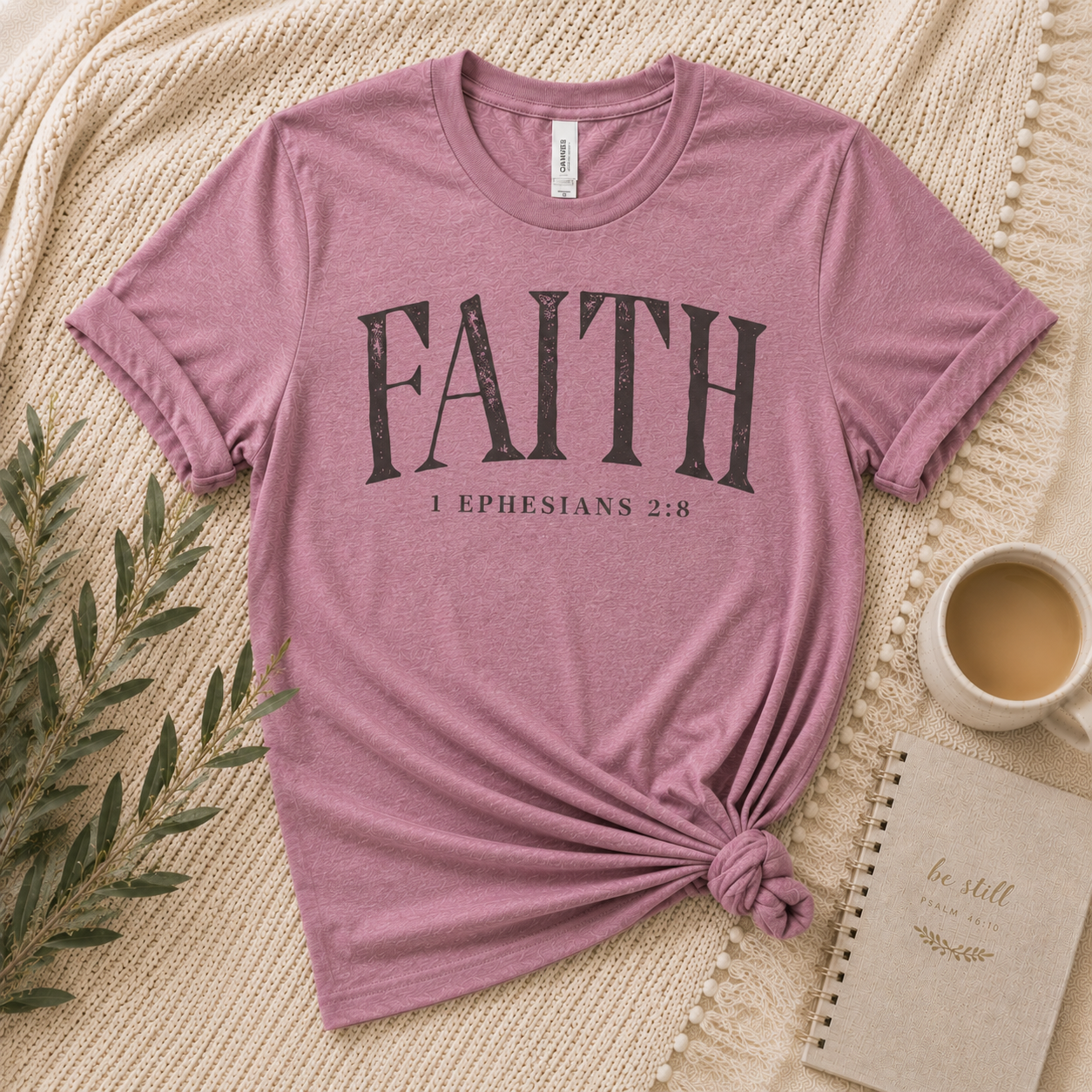 The Faith Tee – Ephesians 2:8 | Grace &amp; Growth Collection