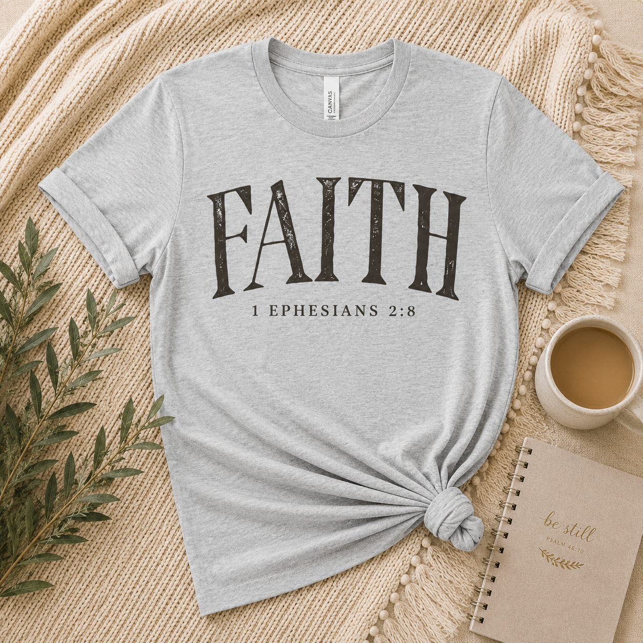 The Faith Tee – Ephesians 2:8 | Grace &amp; Growth Collection