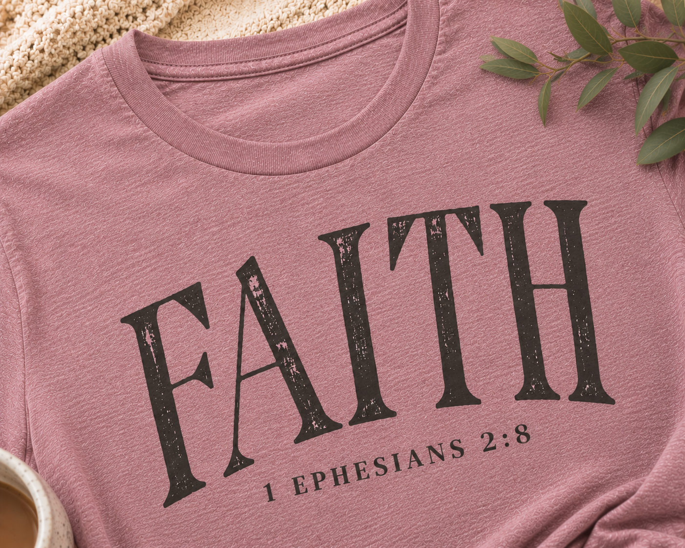The Faith Tee – Ephesians 2:8 | Grace &amp; Growth Collection