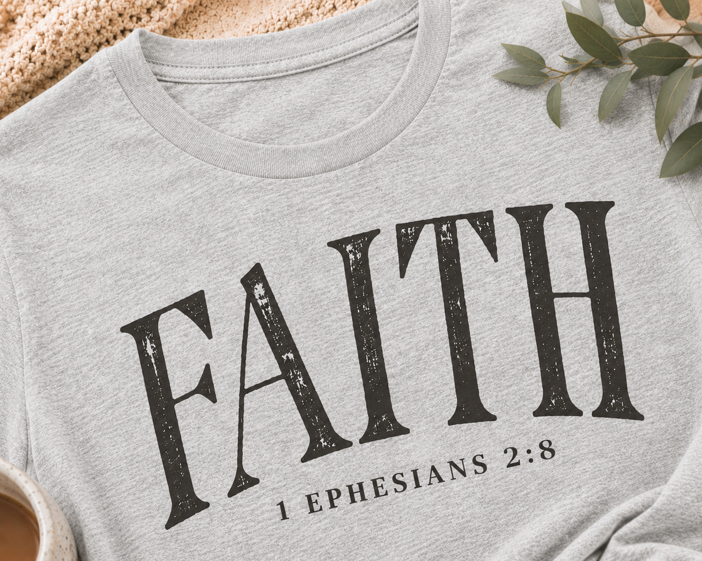 The Faith Tee – Ephesians 2:8 | Grace &amp; Growth Collection