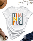 Thankful Multicolor Graphic Tee by Self Love Overflow