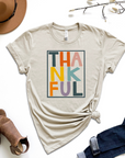 Thankful Multicolor Graphic Tee by Self Love Overflow