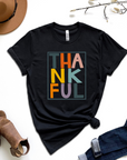 Thankful Multicolor Graphic Tee by Self Love Overflow
