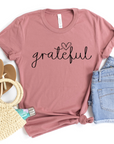 Grateful Graphic Tee by Self Love Overflow