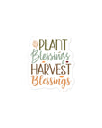 Plant Blessings Harvest Blessings Sticker