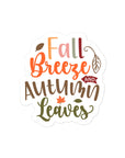 Fall Breeze and Autumn Leaves Sticker