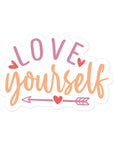 Love Yourself Arrow Sticker