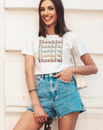 Thankfully Thankful Graphic Tee by Self Love Overflow